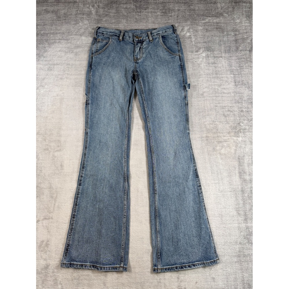 J Galt Jeans Womens Small Blue Low Rise Bootcut Carpenter Utility Y2K Streetwear
